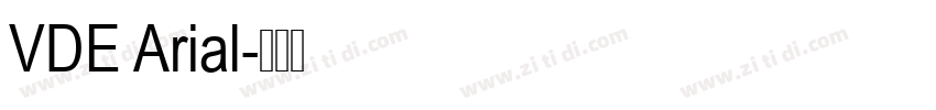 VDE Arial字体转换